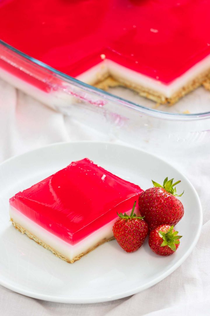 Custard and Jelly Dessert