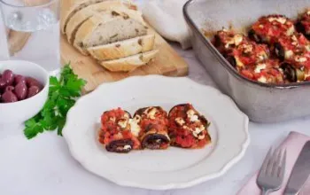 Feta Eggplant Roll-ups