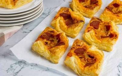 Pepperoni and Cheese Puffs