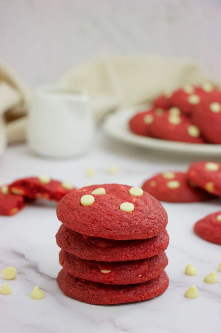 Red Velvet Chocolate Chip Cookies