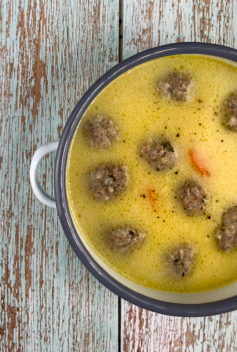 Giouvarlakia Meatball Soup