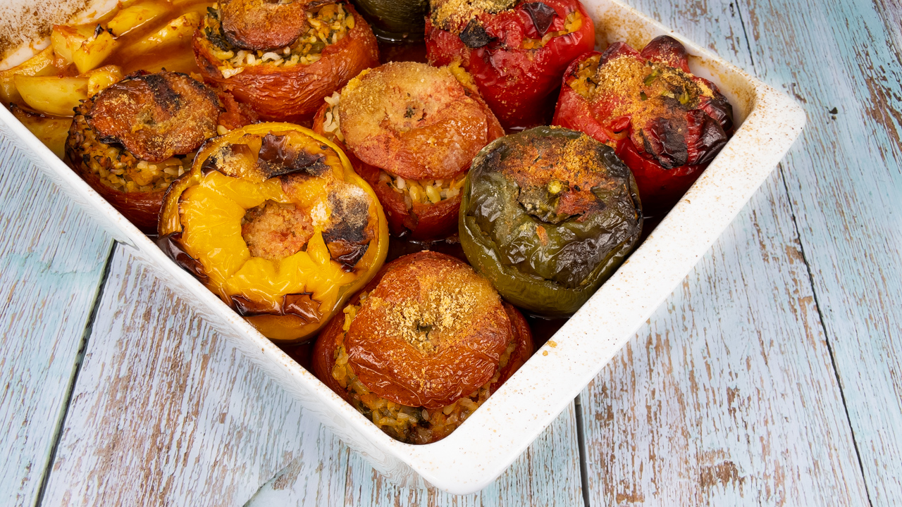 Stuffed tomatoes and peppers - Gemista