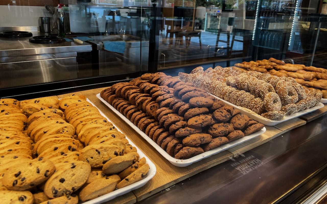 Petit Fours and Biscuits in a Greek Bakery