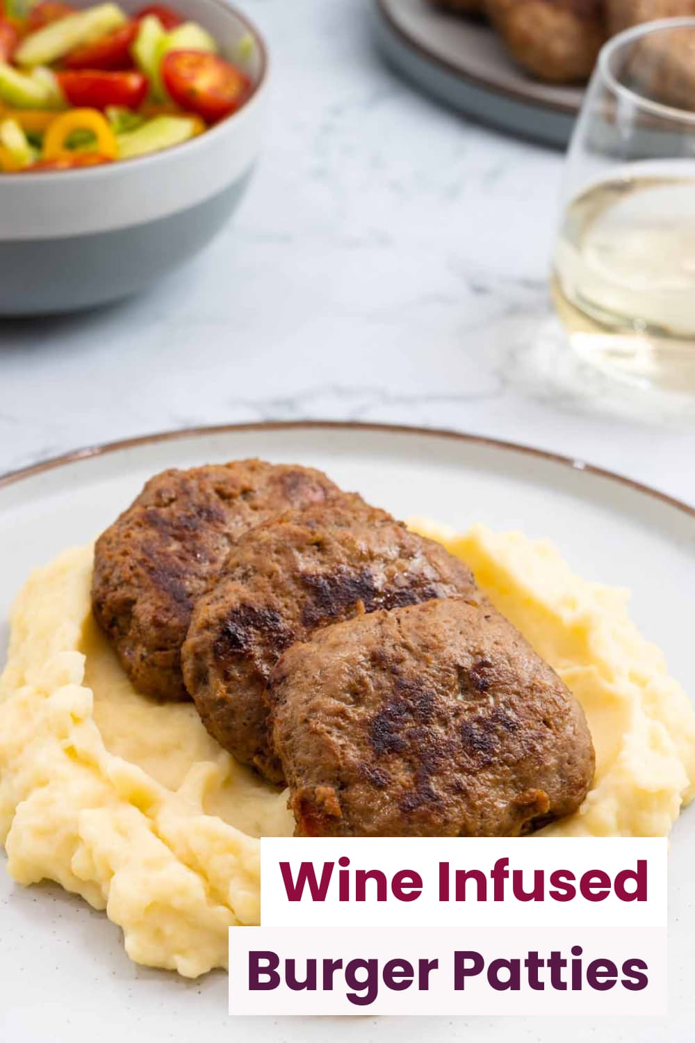 Wine Infused Burger Patties