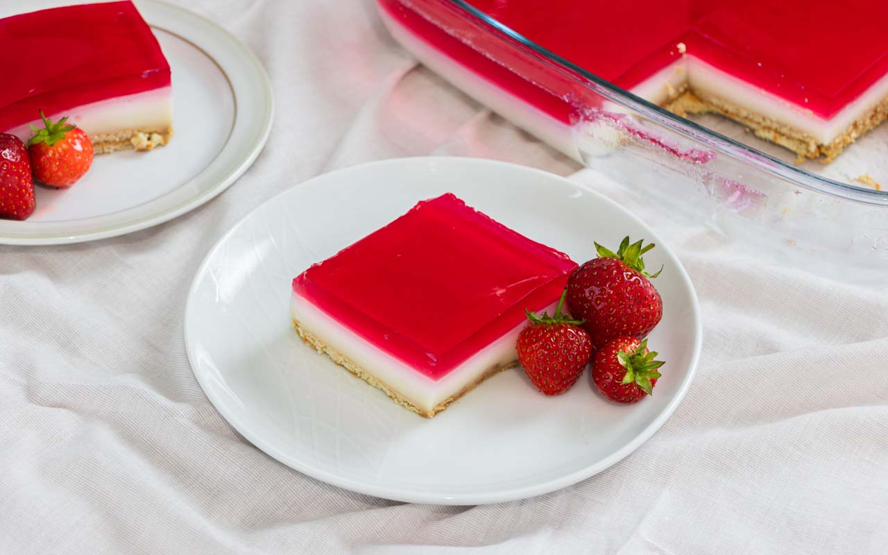 Custard and Jelly Dessert