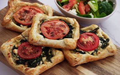 Spinach and Feta Galettes