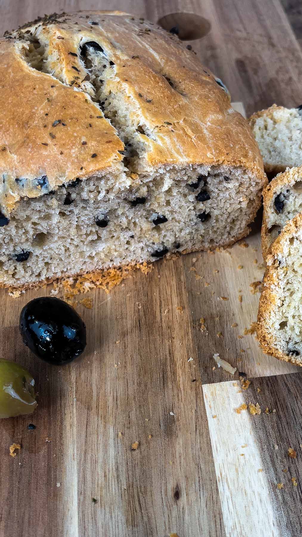 Greek olive bread