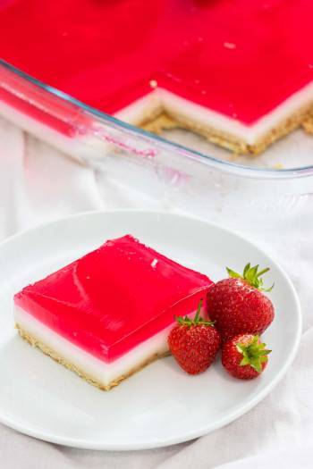 Custard and Jelly Dessert