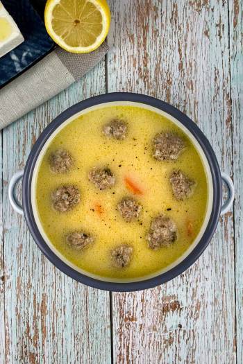 Giouvarlakia Meatball Soup