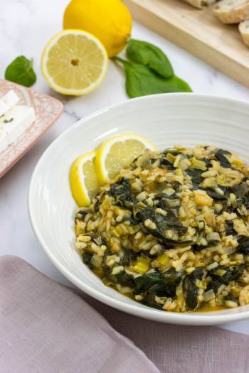 Greek Spinach and Rice (Spanakorizo)