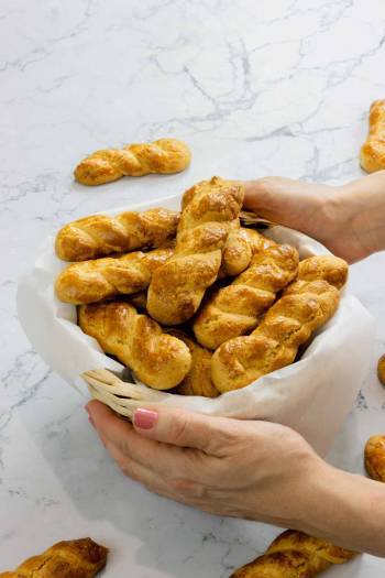 Orange and Vanilla Braided Cookies