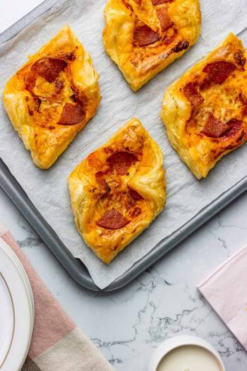 Pepperoni and Cheese Puffs