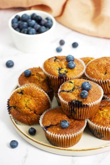 Whole Grain Blueberry Muffins