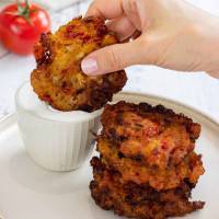 Greek Tomato and Feta Fritters